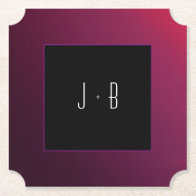 Berry Minimalist Paper Coaster