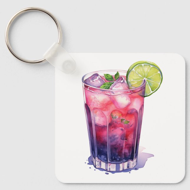 Berry Mojito With Lime Keychain (Front)