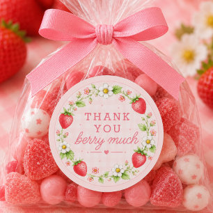 Berry Much Thank You Sticker