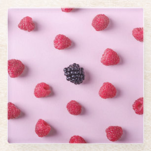 berry nice glass coaster
