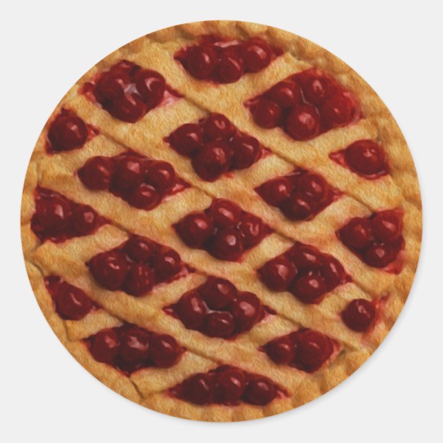 Berry Pie Classic Round Sticker (Front)