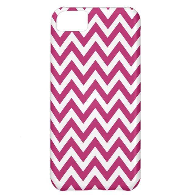 Berry Pink Chevron Zigzag Pattern Case-Mate iPhone Case (Back)