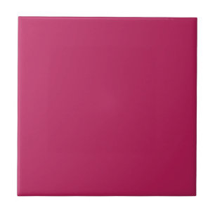 Berry Pink Personalized Trend Colour Background Tile