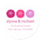 Berry Pink Sand Dollar Address Labels