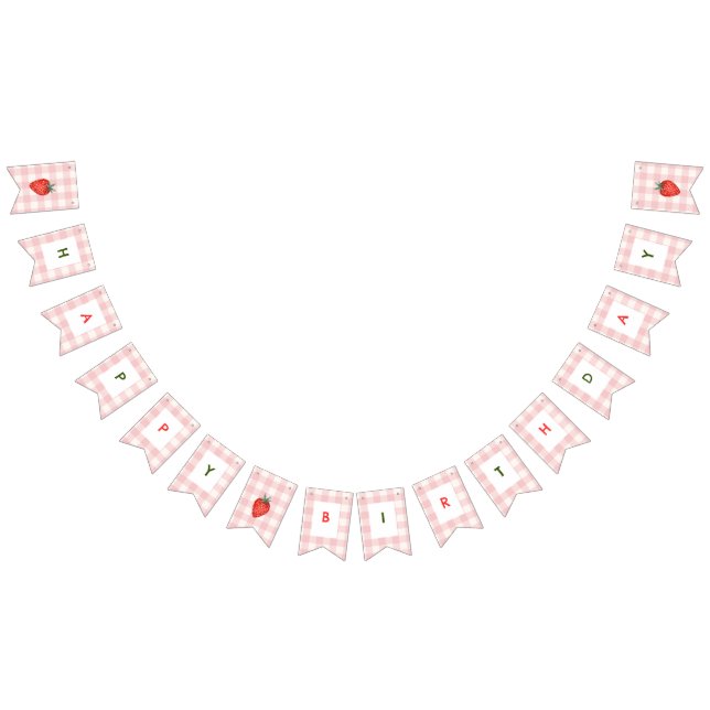 Berry Premier Anniversaire Drapeau Pink & Plaid Bu (Tout)