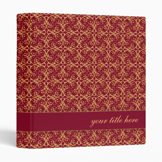 Berry Red Cluster Binder (Front/Spine)