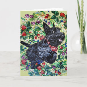 Berry Scottish Terrier! Card