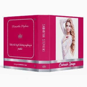 Berry Shine Custom Pageant Notebook Binder