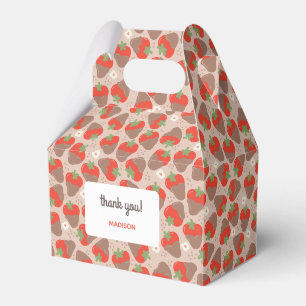 Berry Special Dipped Strawberries - Latte Favor Box