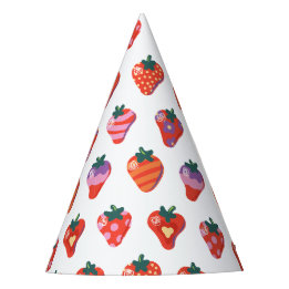 Berry Special Strawberry Birthday Party Hat