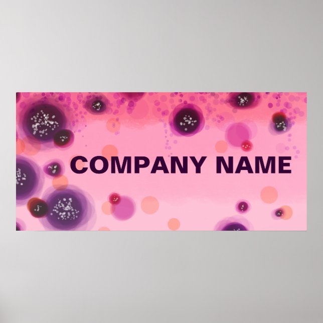 Berry Stains Banner Background Poster (Front)