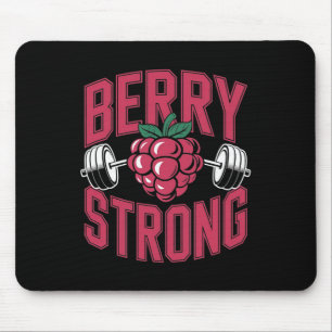 Berry Strong - Fitness Weightlifting Bodybuilding Mouse Pad
