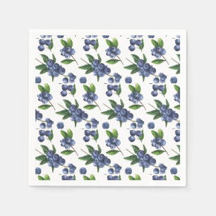 Berry Sweet Baby Blueberry Baby Shower Edible Napkin