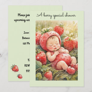 Berry Sweet Baby Digital Download Invitation