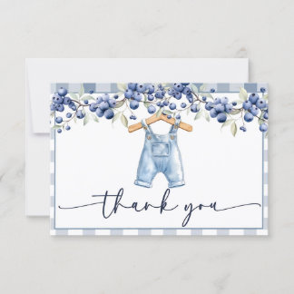 Berry Sweet Baby Shower, Berry Sweet Boy Baby Show Thank You Card
