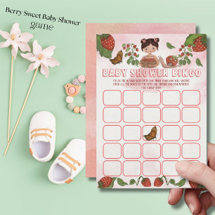 Berry Sweet Baby Shower Bingo Game Invitation