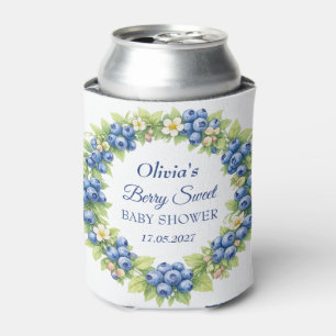 Berry Sweet Baby Shower Blueberry Baby Girl Boy Can Cooler