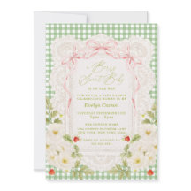 Berry Sweet Baby Shower Coquette Lace