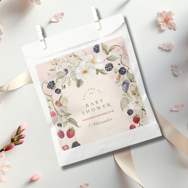  Berry Sweet Baby Shower Favour Bag (Creator Uploaded)