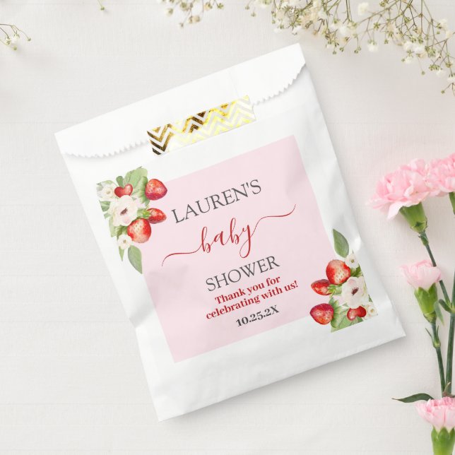 Berry Sweet Baby Shower Favour Bag (Sealed)