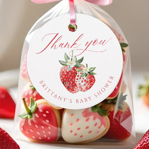 Berry Sweet Baby Shower Favour Tags