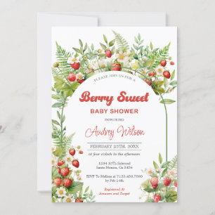 Berry Sweet Baby shower Invitation