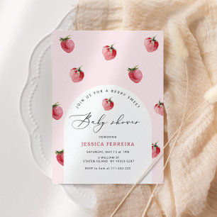Berry sweet baby shower invitation