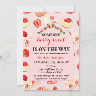 Berry Sweet Baby Shower Invitation Invitation