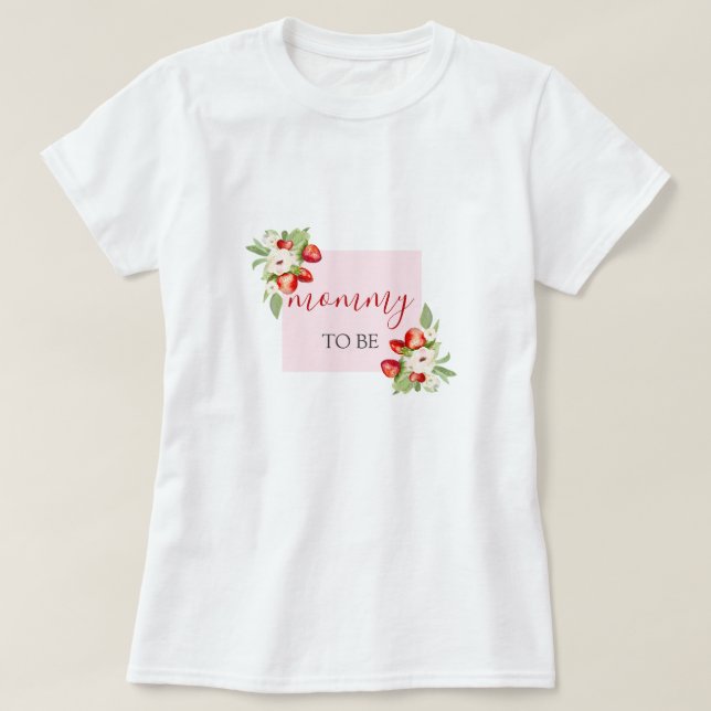 Berry Sweet Baby Shower T-Shirt (Design Front)