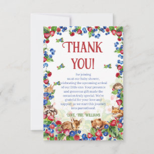 Berry Sweet Baby Shower  Thank You Card