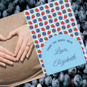 Berry Sweet Baby Shower Thank You Card