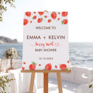 Berry Sweet Baby Shower Welcome Sign, Berry Sign