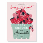 Berry Sweet Baby Shower Welcome Sign Strawberry