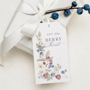 Berry Sweet Baby Shower Wild Berries & Flowers Gift Tags