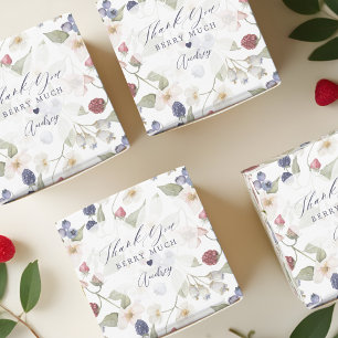 Berry Sweet Baby Shower Wild Berries Thank You Favor Box