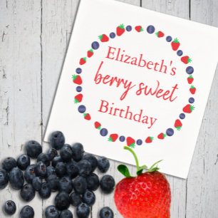 Berry Sweet Birthday Napkin