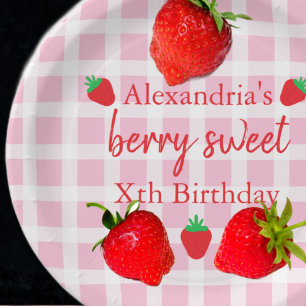 Berry Sweet Birthday Paper Plate
