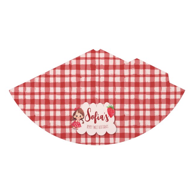 Berry Sweet Birthday Party Hat (Front)