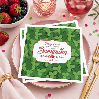 Berry Sweet Birthday Party Paper Napkins