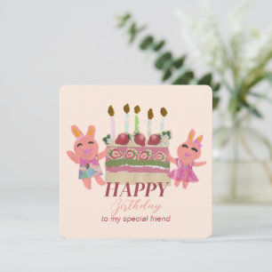 Berry Sweet Bunny Buddies Card