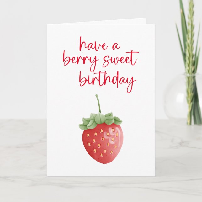 Berry Sweet carte d'anniversaire (Devant)