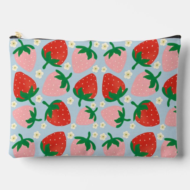 Berry Sweet Delights  Pastel Blue Accessory Pouch (Front)