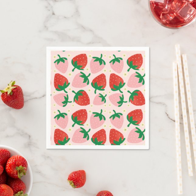 Berry Sweet Delights  Soft Pink Napkin (Insitu)