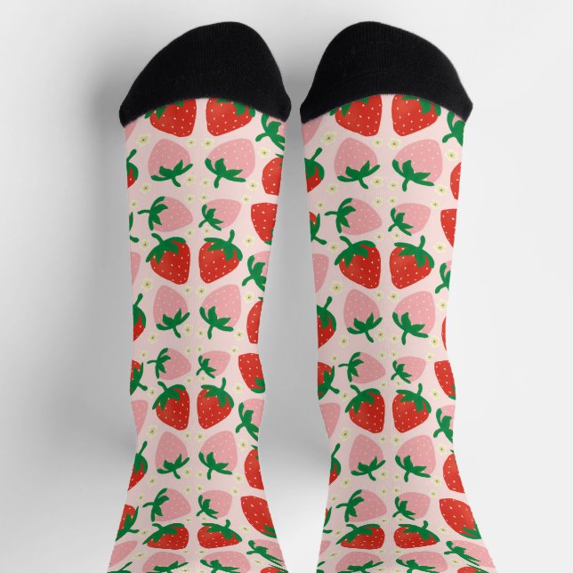 Berry Sweet Delights  Soft Pink Socks (Top)