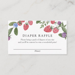 Berry Sweet Diaper Raffle Enclosure Card