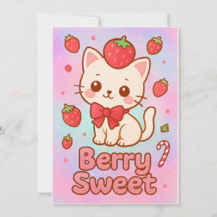 “Berry Sweet Dreams” Christmas Card – Glittery Poe