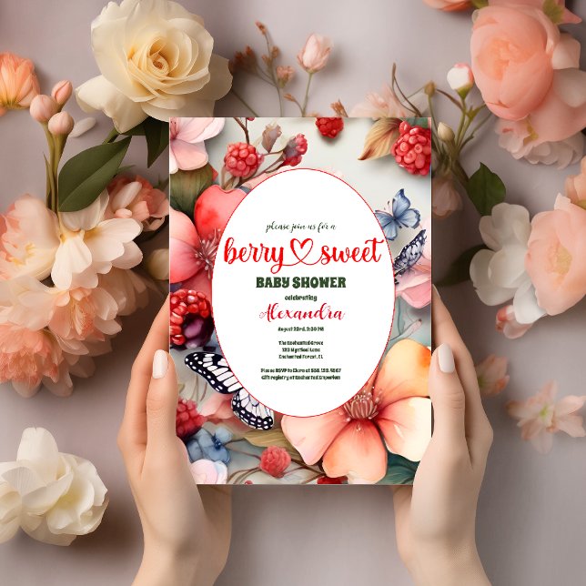 Berry Sweet Fruit Baby Shower Invitation (Creator Uploaded)