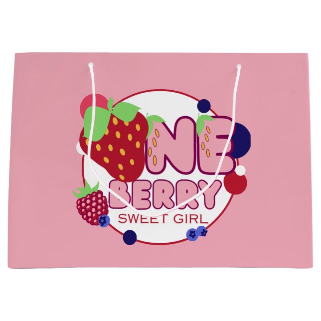 Berry Sweet Girl Grand sac cadeau (Devant)