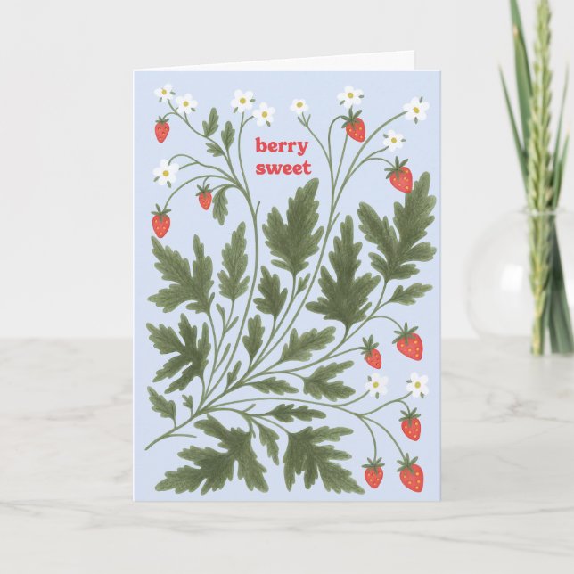 Berry Sweet Greeting Card (Front)