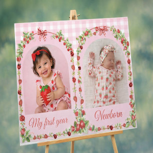 Berry Sweet Milestone Acrylic Sign